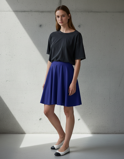 Midnight Blue Skater Skirt skater skirt