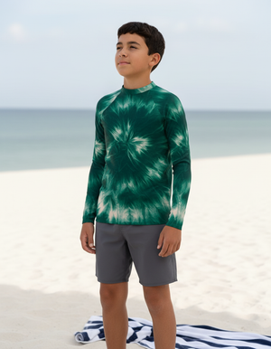 Alexandrite Glacier Youth Rash Guard Youth Rash Guard — Dripper