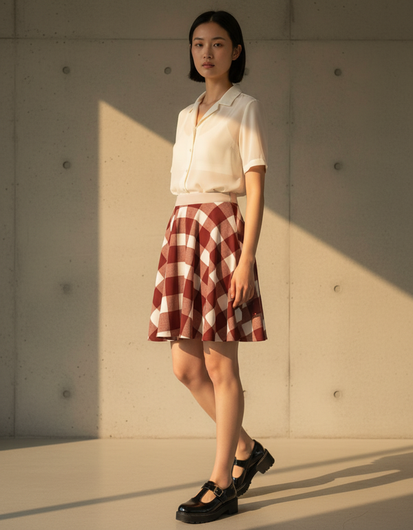 Gingham Collection skater skirts