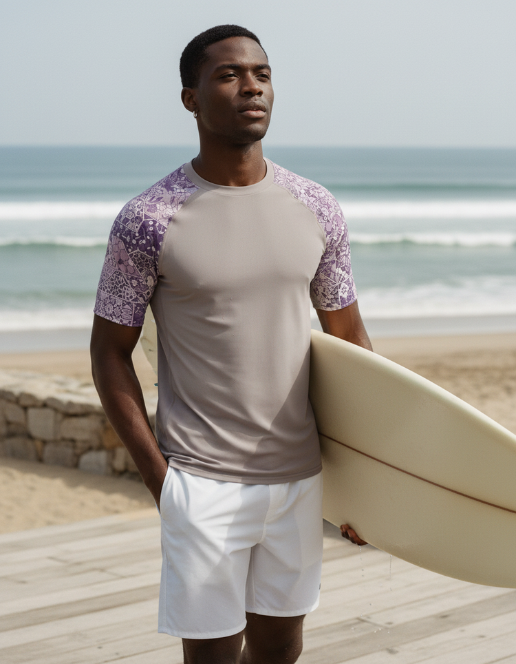Men's Moroccan Tile Rash Guard