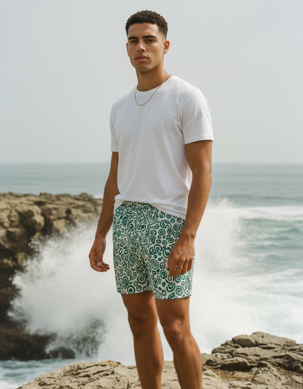 Men's Batik Collection Swim Trunks