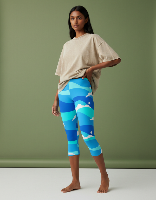 Abyss Capri Leggings Capri Leggings — Dripper