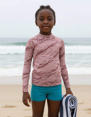 Tea Rose Eclipse Kids Rash Guard Kids Rash Guard — Dripper