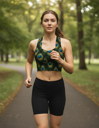 Iridescence Longline Sports Bra longline sports bra