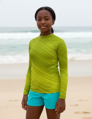 Youth Runway Chartreuse Spectrum youth rashguards