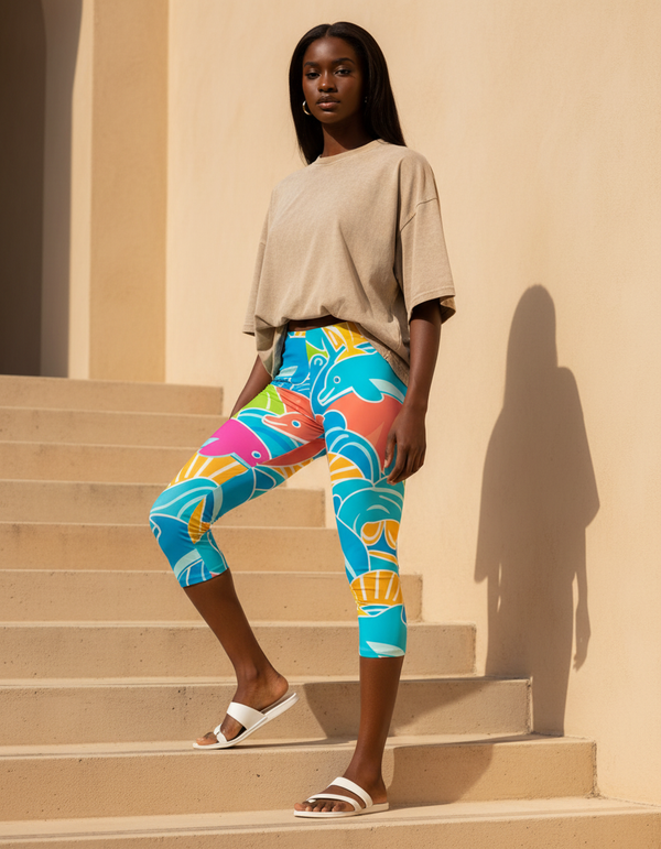 Echo Capri Leggings Capri Leggings — Dripper