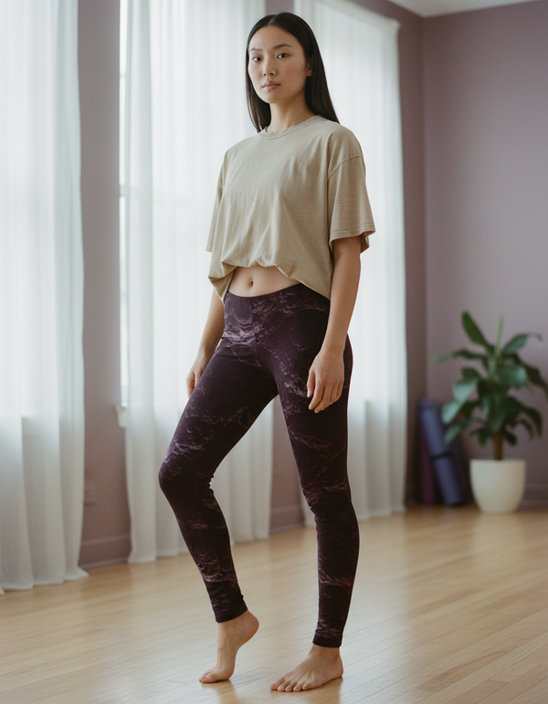 Leggings in Amaranth Eclipse