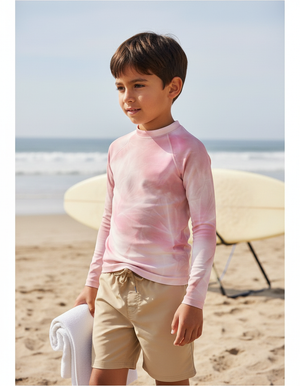 Tea Rose Frost Kids Rash Guard Kids Rash Guard — Dripper