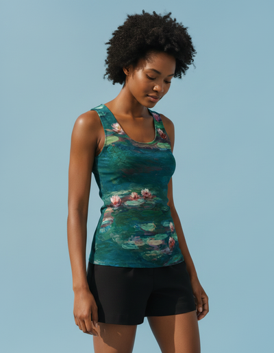Women's Transformative Teal Serenade Tank Top tank top