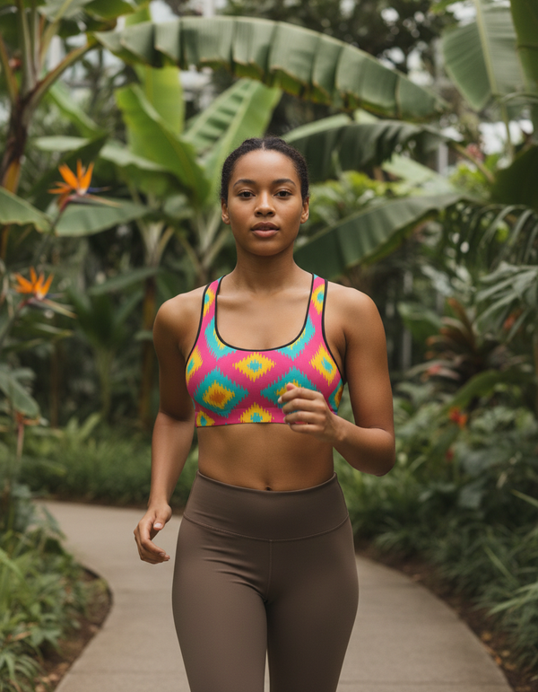 Kasuri classic sports bras