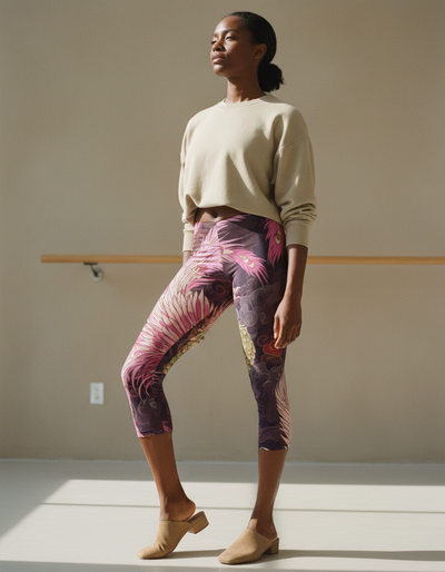 Electric Fuchsia Elysium Capri Leggings capri leggings