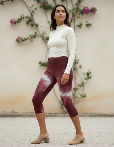 Amaranth Kumo Capri Leggings capri leggings
