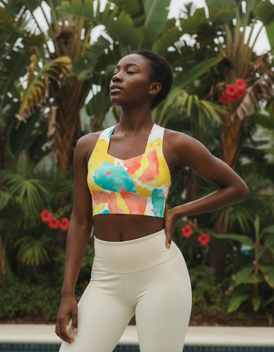 Aqua Longline Sports Bra longline sports bra