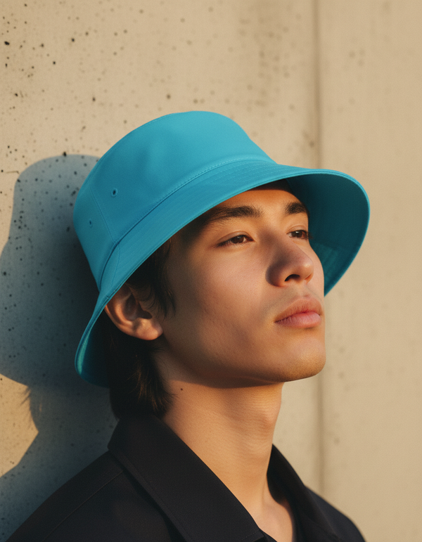 Bucket Hat in Pacific Blue