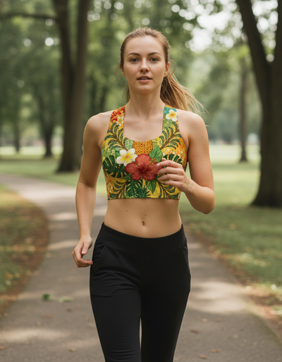 Hula Longline Sports Bra longline sports bra