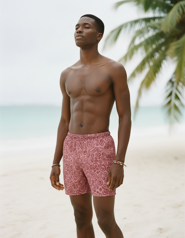 Men's Batik Collection Swim Trunks