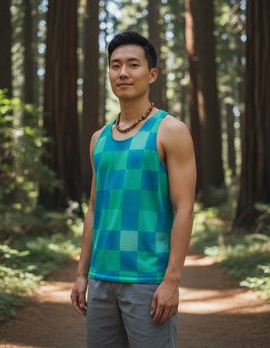 Men's Checkerboard Tank Top