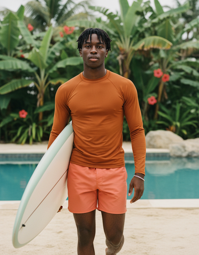 Men's Pumpkin rash guard