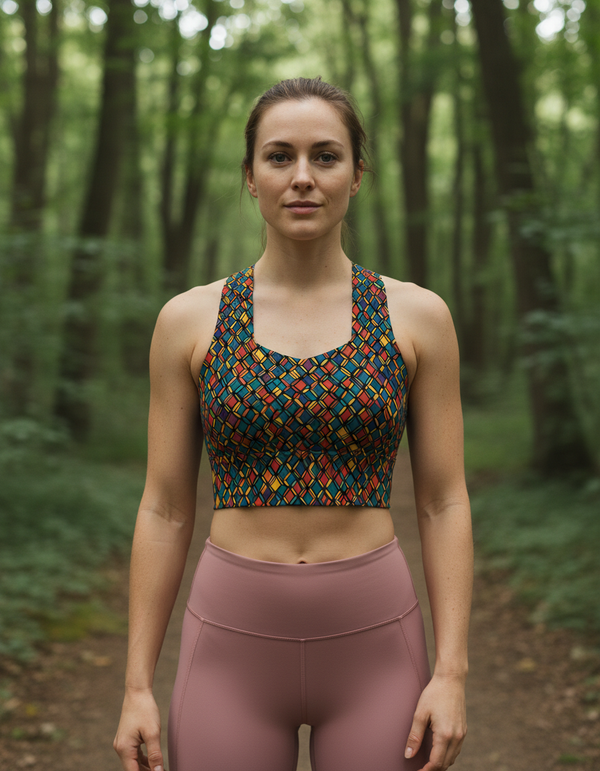 Vibrant Palette Chromatic Longline Sports Bra