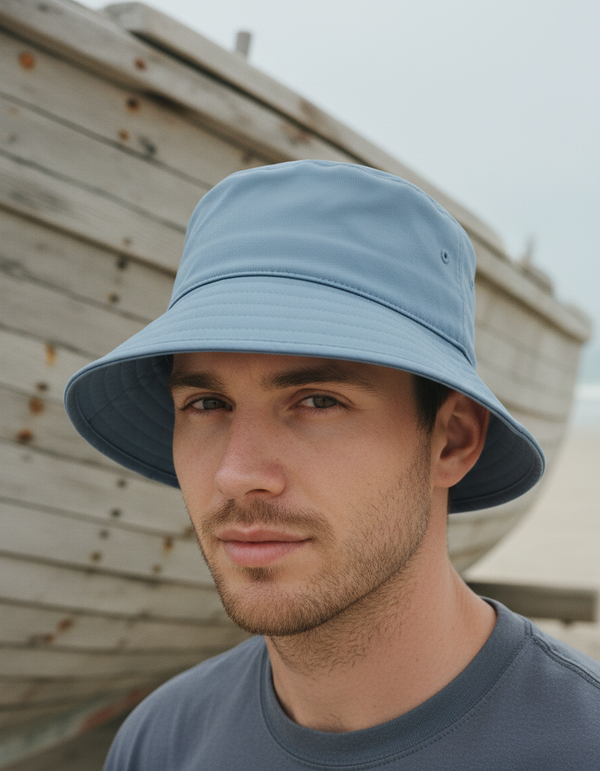 Bucket Hat in Dusty Blue