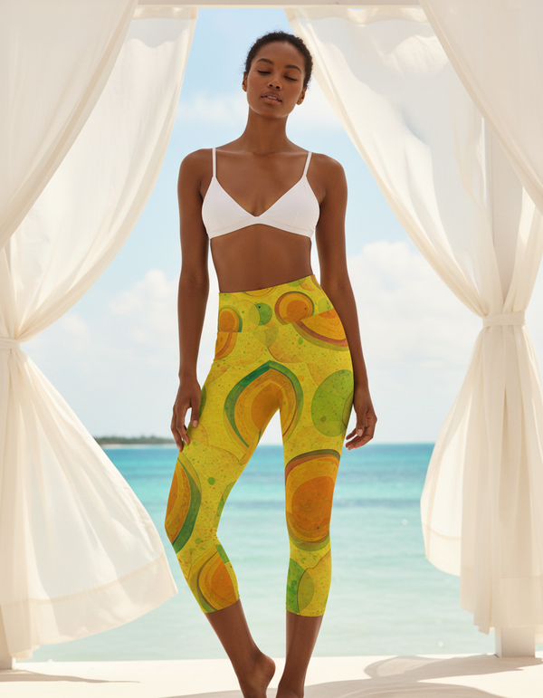 Luna Capri Yoga Leggings Capri Yoga Leggings — Dripper