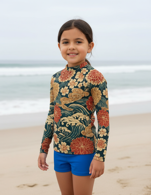 Kids Coral Edo kids rashguards
