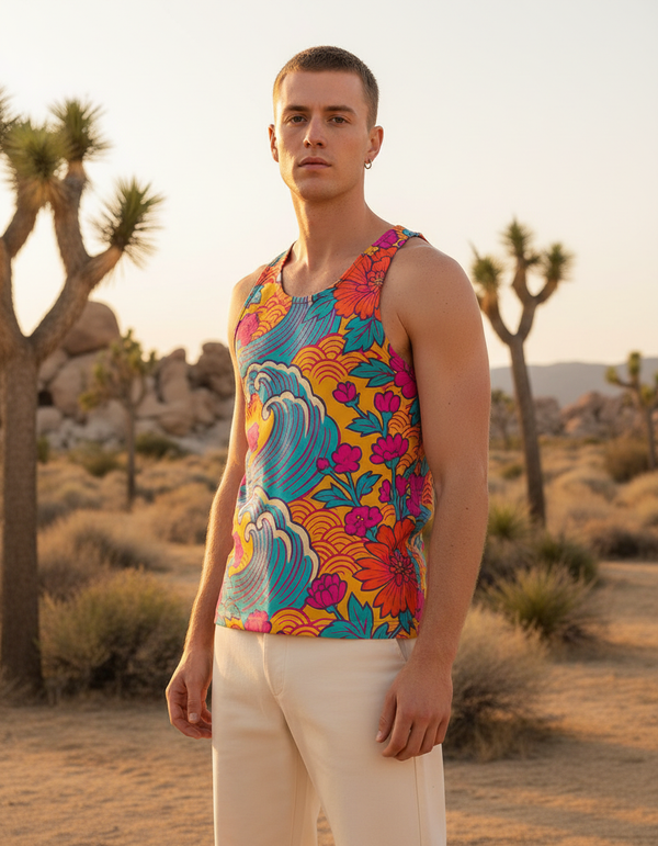 Men's Sakura tank tops