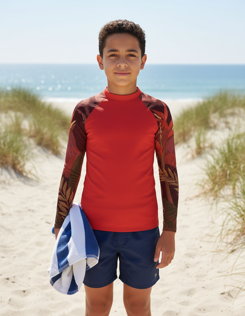 Lava Falls Tropique Youth Rash Guard Youth Rash Guard — Dripper