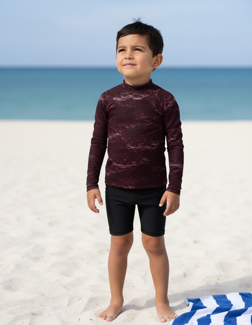 Amaranth Eclipse Kids Rash Guard Kids Rash Guard — Dripper