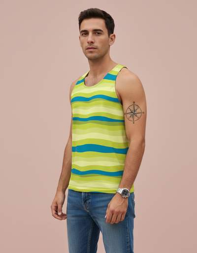 Men's Lime Prism Tank Top tank top