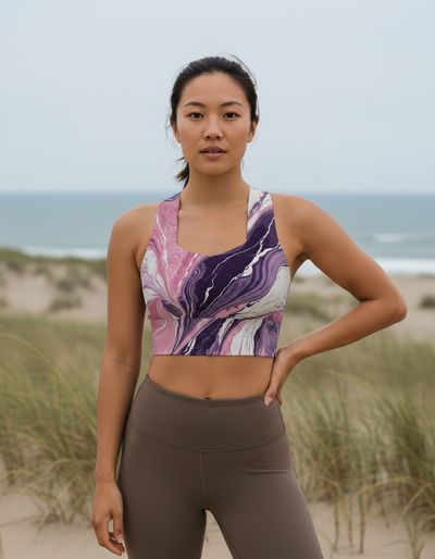 Veil Longline Sports Bra longline sports bra