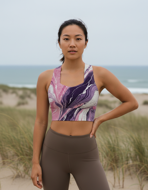 Veil longline sports bras