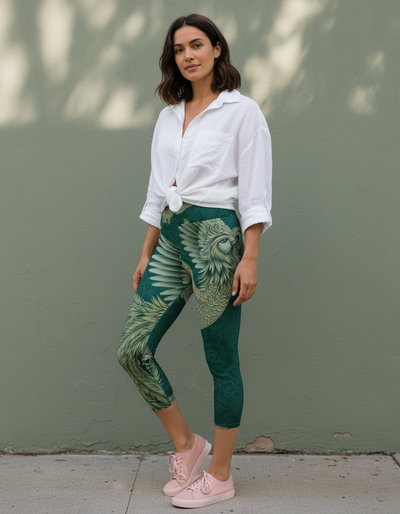 Alexandrite Celestial Capri Yoga Leggings capri yoga leggings