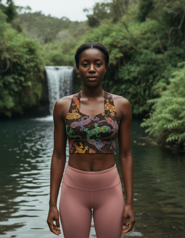 Lush Greenery Verdant Longline Sports Bra