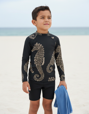 Kids White Onyx Abyss kids rashguards