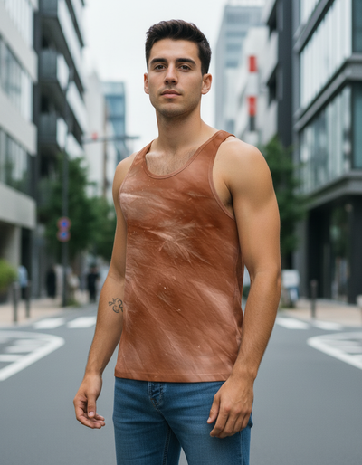 Men's Burnt Sienna Frost Tank Top tank top