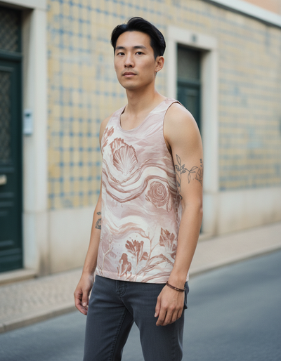 Men's Tea Rose Tidepool Tank Top tank top