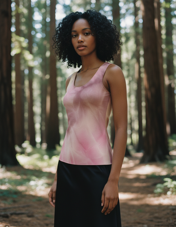 Tank Top in Millennial Pink Frost