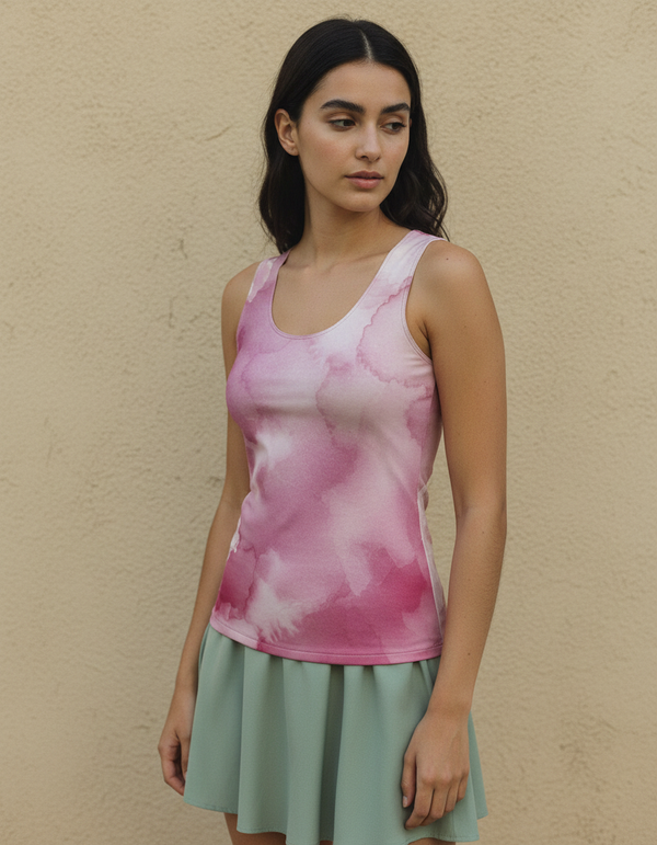 Tank Top in Amaranth Mosaic