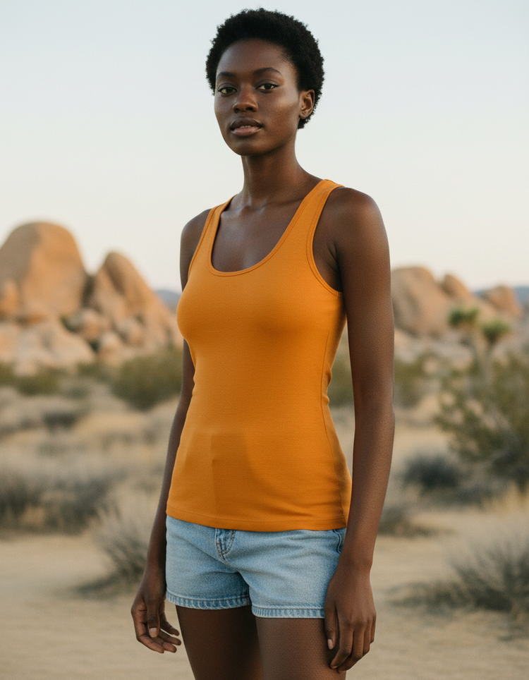 Tangerine Tank Top Women's Tank Top — Dripper
