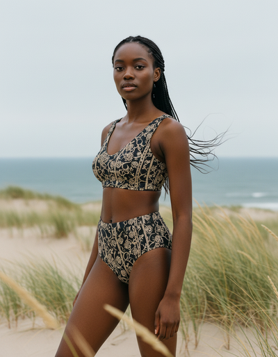 White Onyx Tana high-waisted bikini