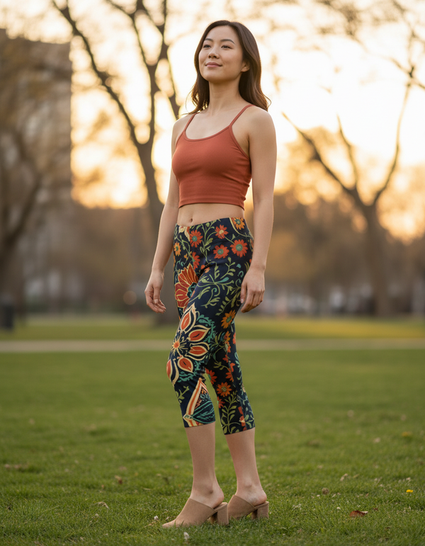 Istanbul Capri Leggings Capri Leggings — Dripper