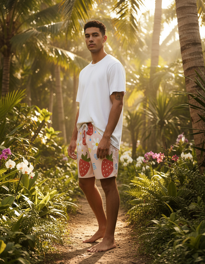 Blush Men's Swim Trunks swim trunks