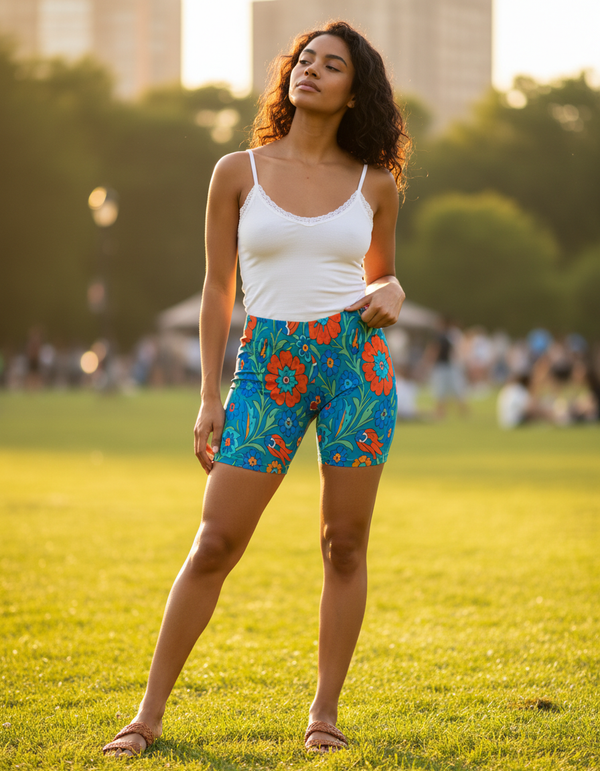 Women's Short Shorts in Aegean