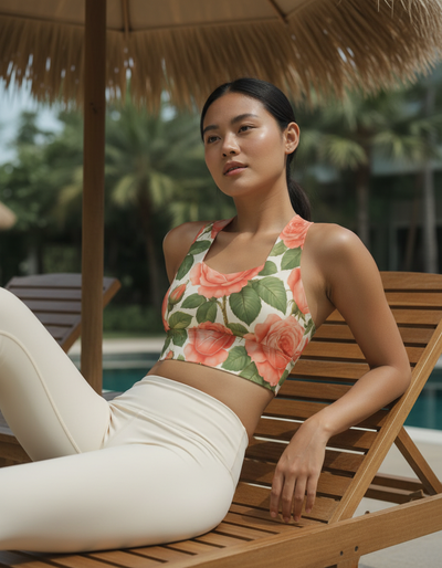Bouquet Longline Sports Bra longline sports bra