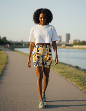 Lemon Yellow Form Short Shorts Short Shorts — Dripper