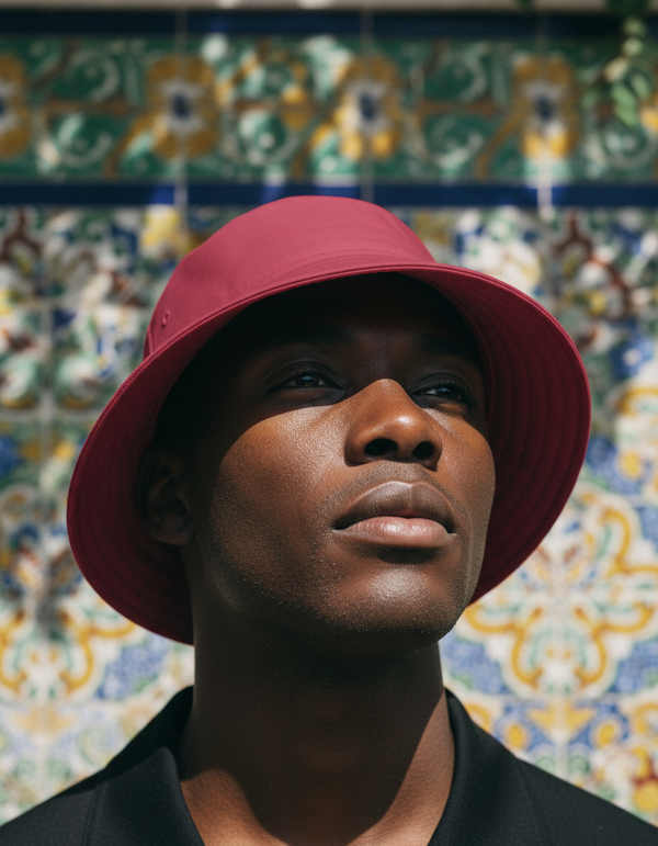 Bucket Hat in Cranberry