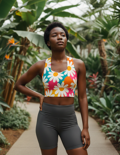 Petal Longline Sports Bra longline sports bra