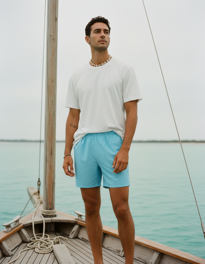 Robin Egg Men's Swim Trunks swim trunks