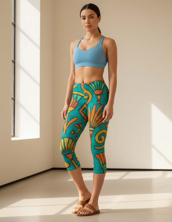 Bastet Capri Leggings Capri Leggings — Dripper